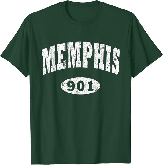 Memphis Shirt. Area Code 901 . Vintage Memphis T-Shirt - T-Shirt | Forest