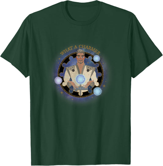 Disney Wish King Magnifico What A Charmer Celestial Portrait , Black, S T-Shirt - T-Shirt | Forest