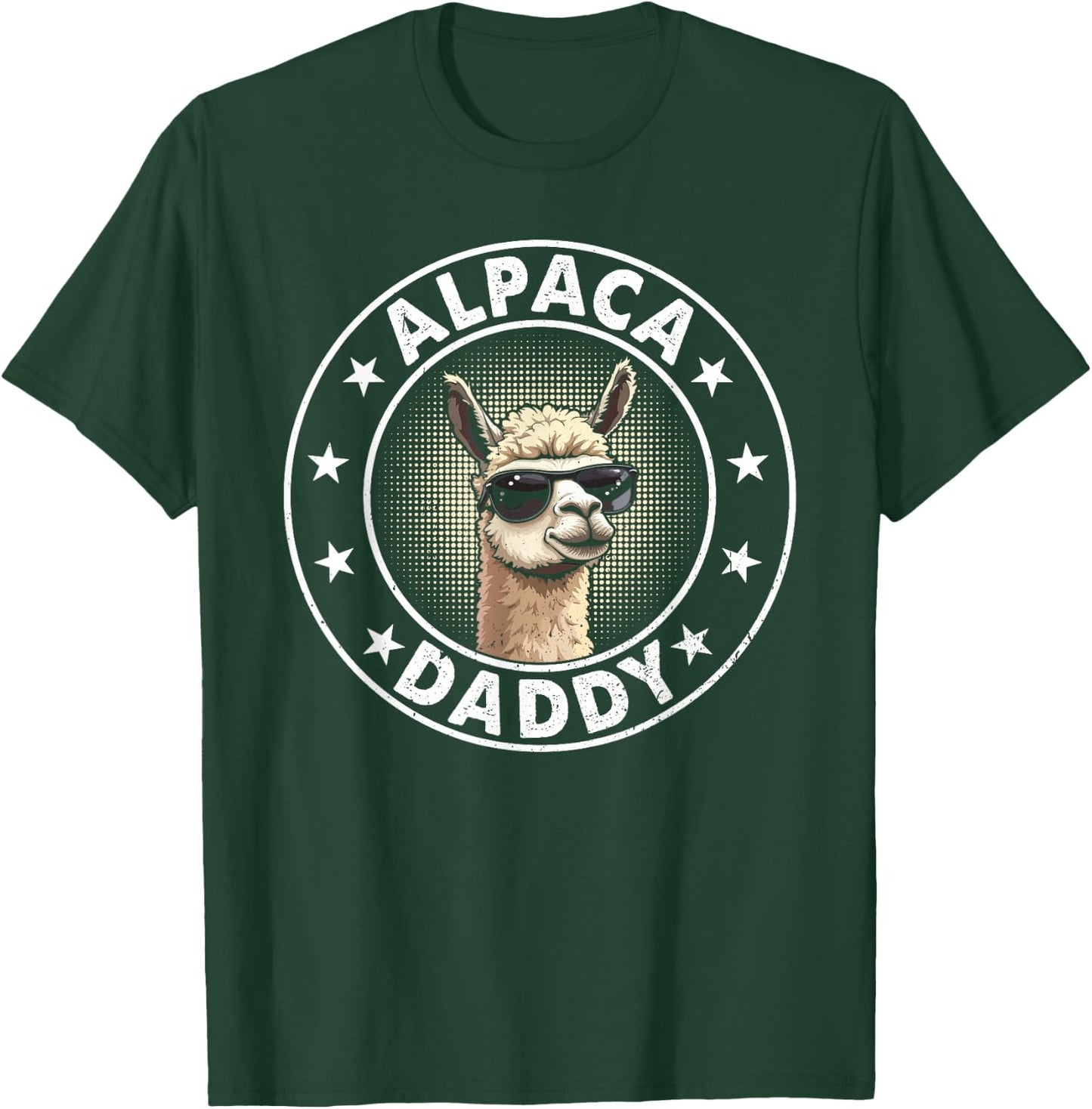 Alpaca Daddy Llama Daddy Alpaca Farmer Alpaca Dad T-Shirt - T-Shirt | Forest