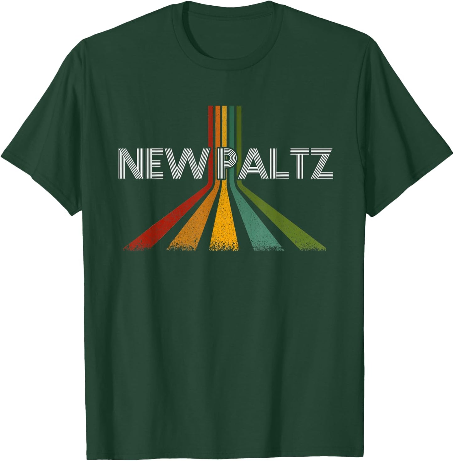 New Paltz New York Vintage Retro T-Shirt - T-Shirt | Forest