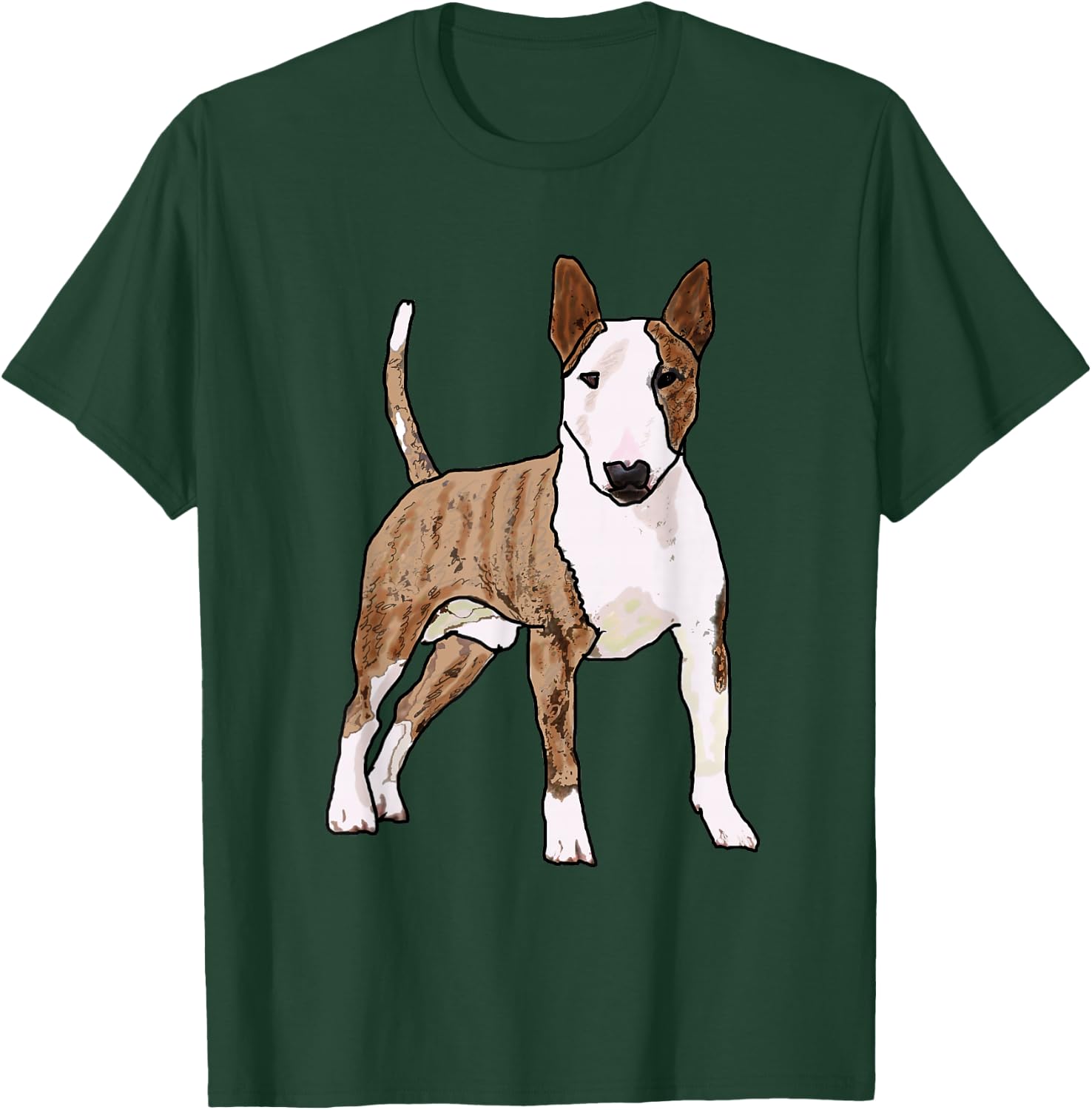 Mark Ewbie Designs English Bull Terrier -Kids Black Small Classic Fit Short Sleeve T-Shirt - T-Shirt | Forest