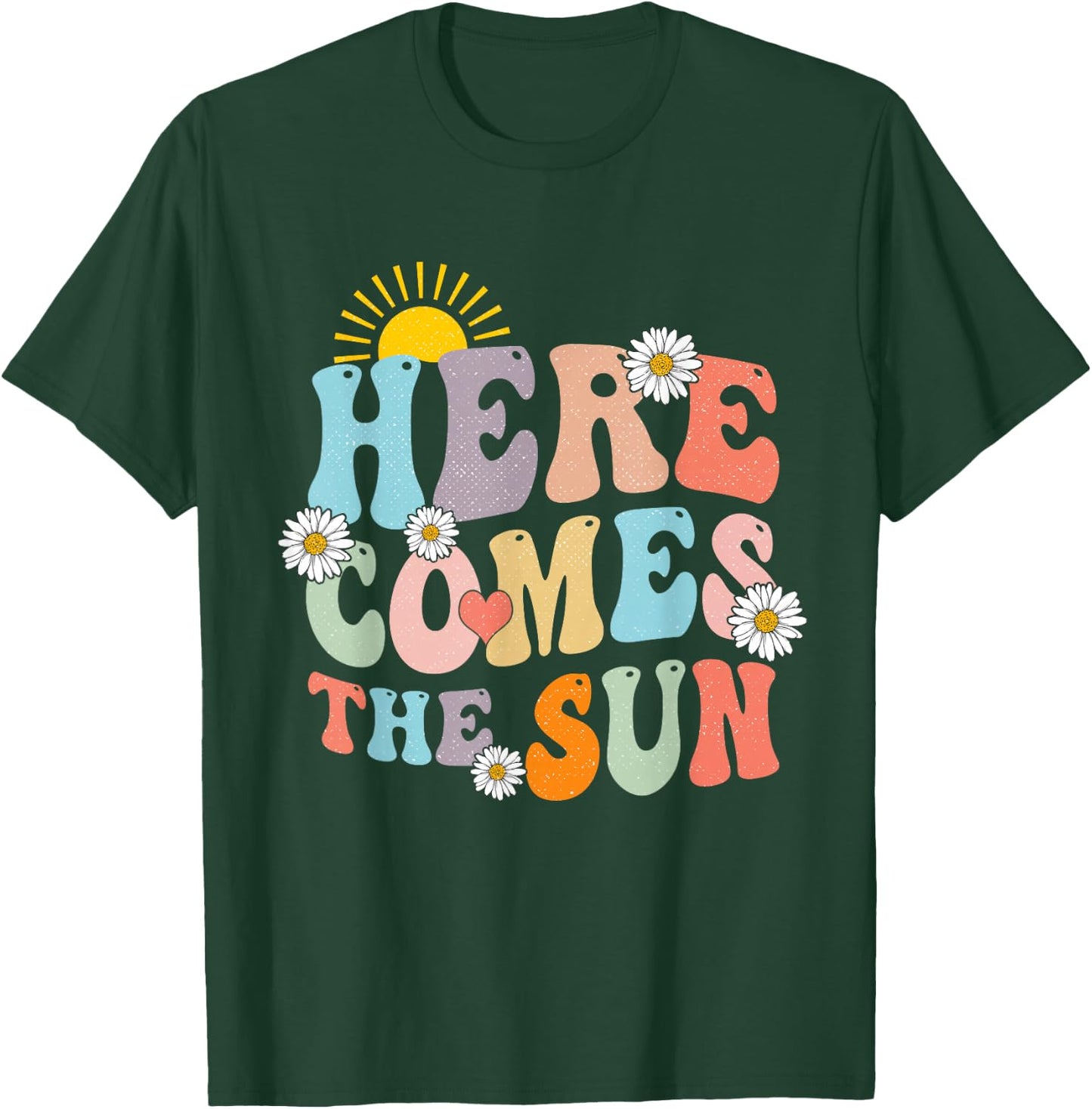 Here Comes The Sun Summer Vacation Beach Family Matching T-Shirt - T-Shirt | Forest