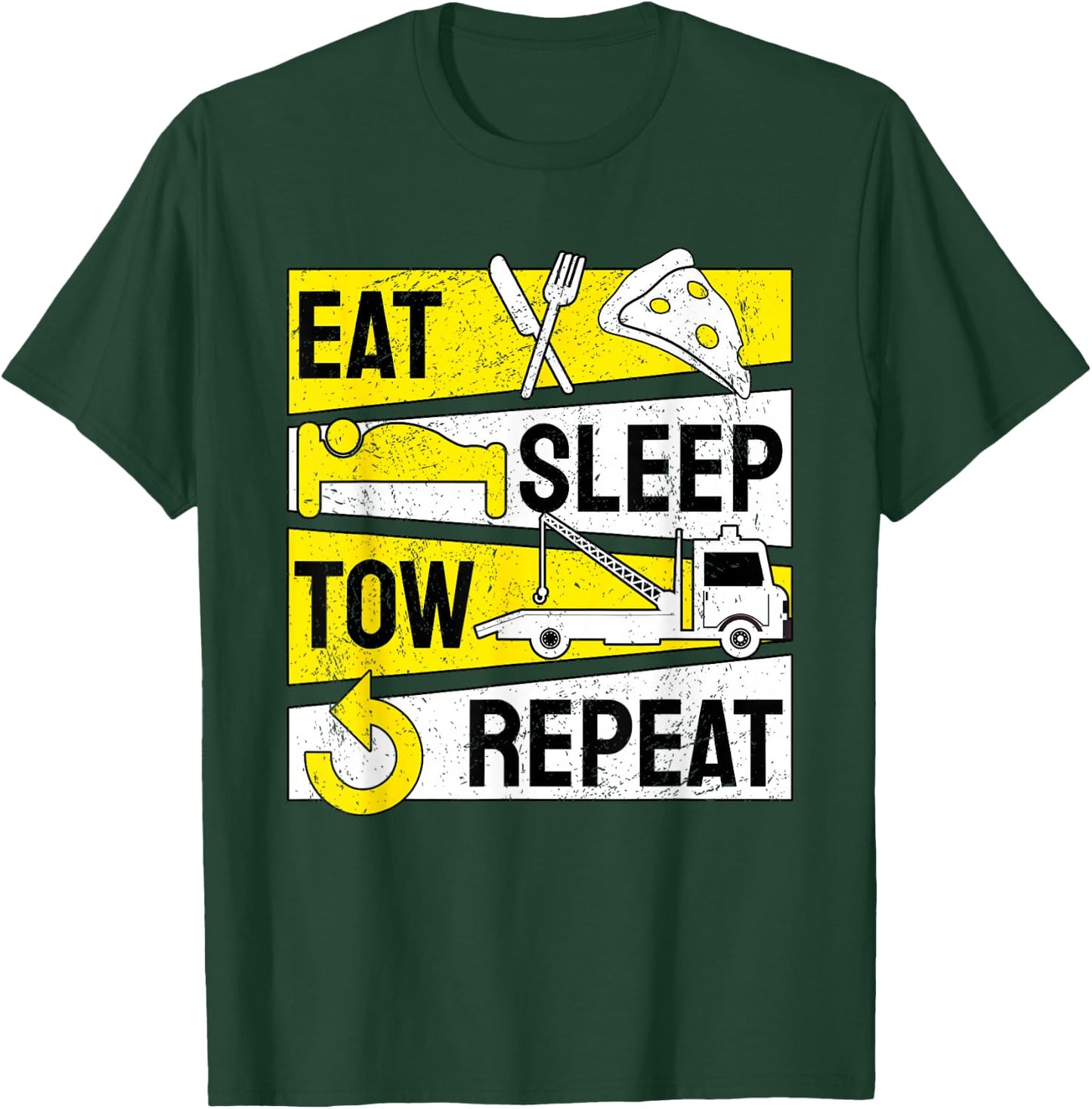 Abschlepper Abschleppdienst Abschleppwagenfahrer T-Shirt - T-Shirt | Forest