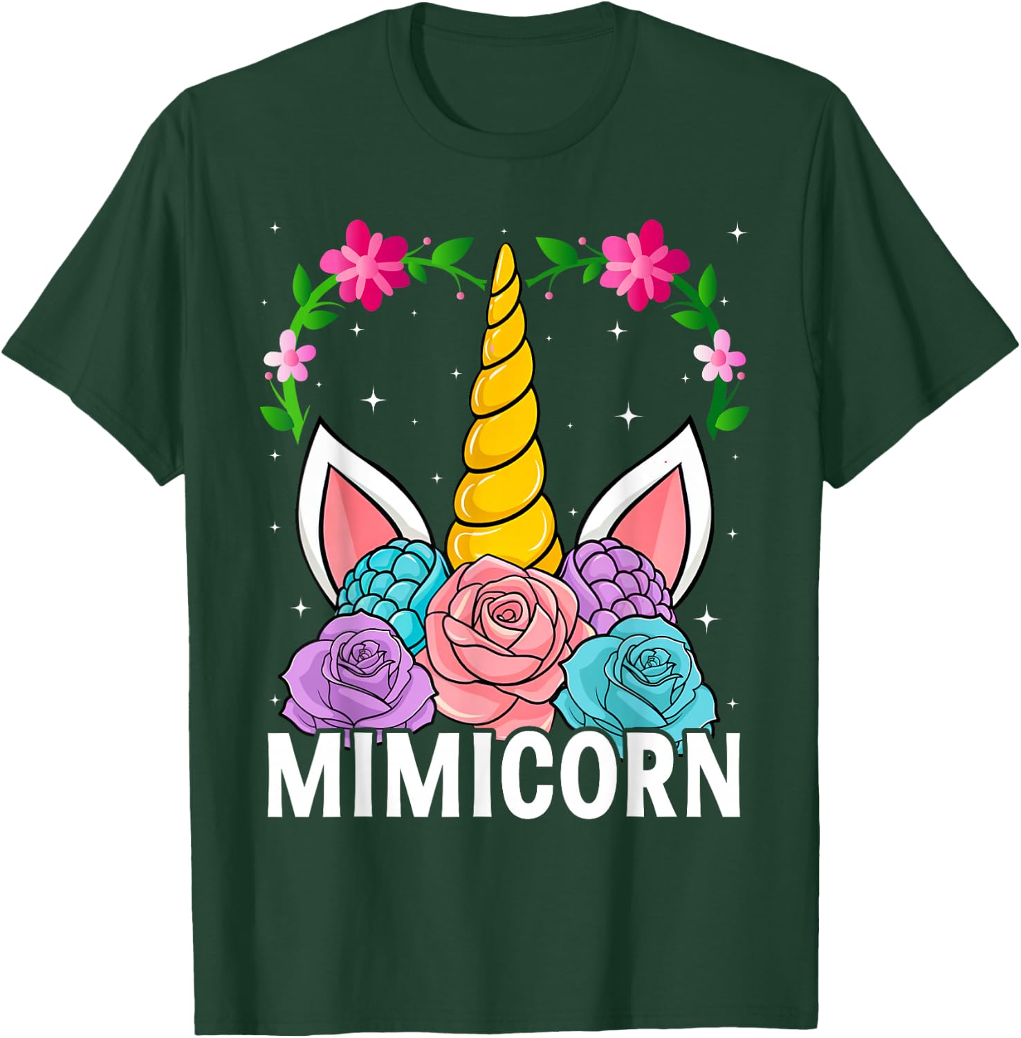 Funny Mimicorn Unicorn Costume Women Mom Mother's Day T-Shirt - T-Shirt | Forest