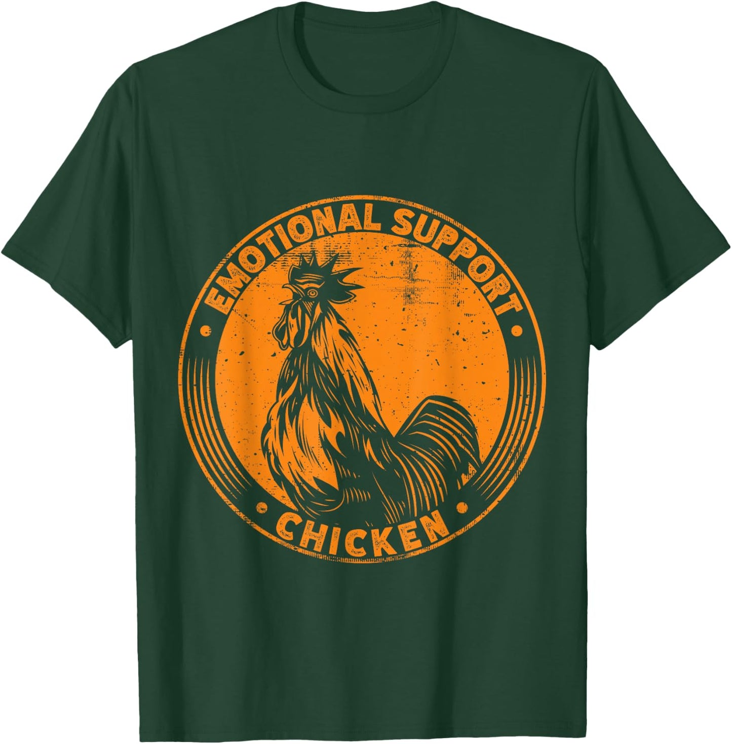 Emotional Support Chicken Cock T-Shirt - T-Shirt | Forest