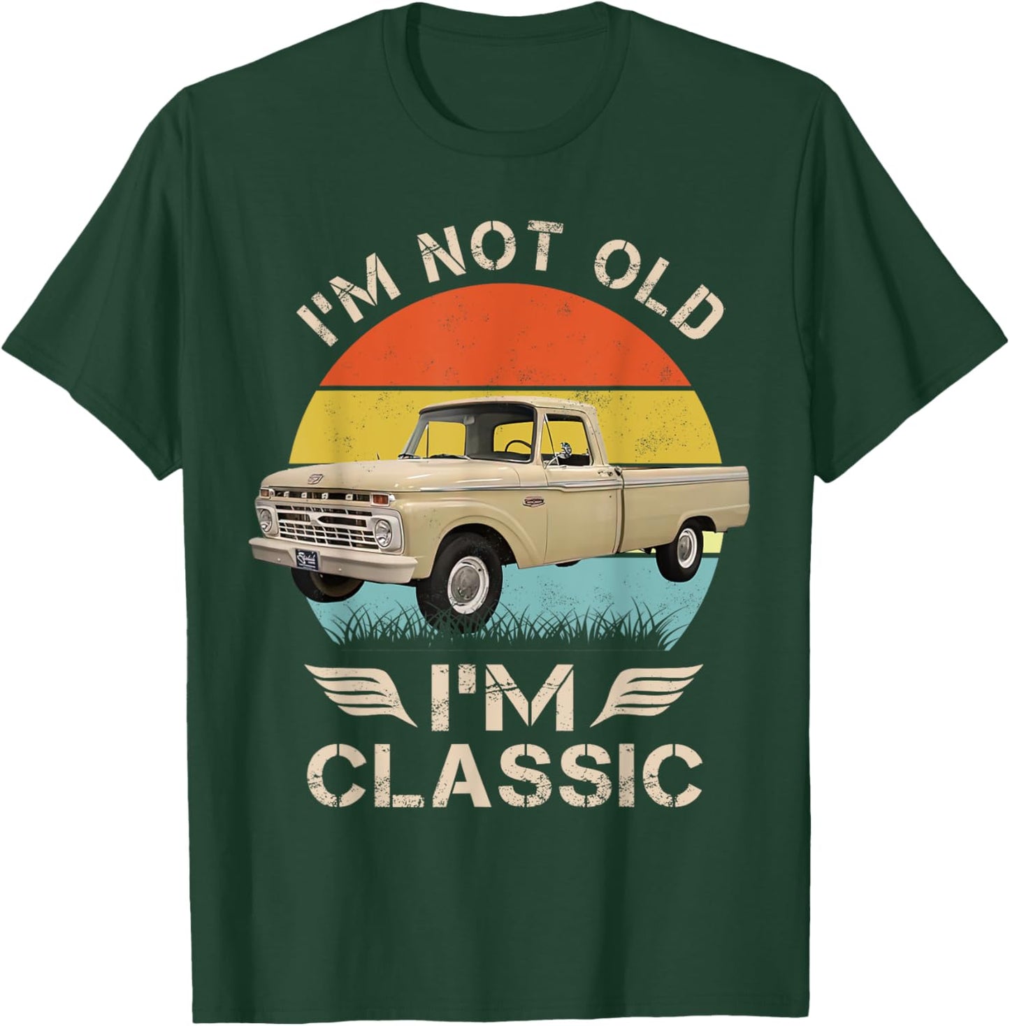 1966 classic f100 Beige , Small, Black T-Shirt - T-Shirt | Forest