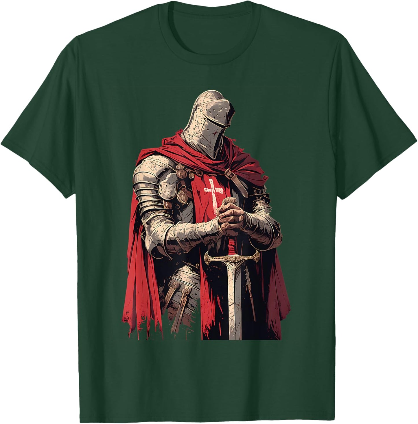 Hospitaller knight Medieval knight Templar knight T-Shirt - T-Shirt | Forest