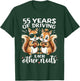 55 Years Of Driving Each Other Nuts Funny Couple Anniversary T-Shirt - T-Shirt | Forest