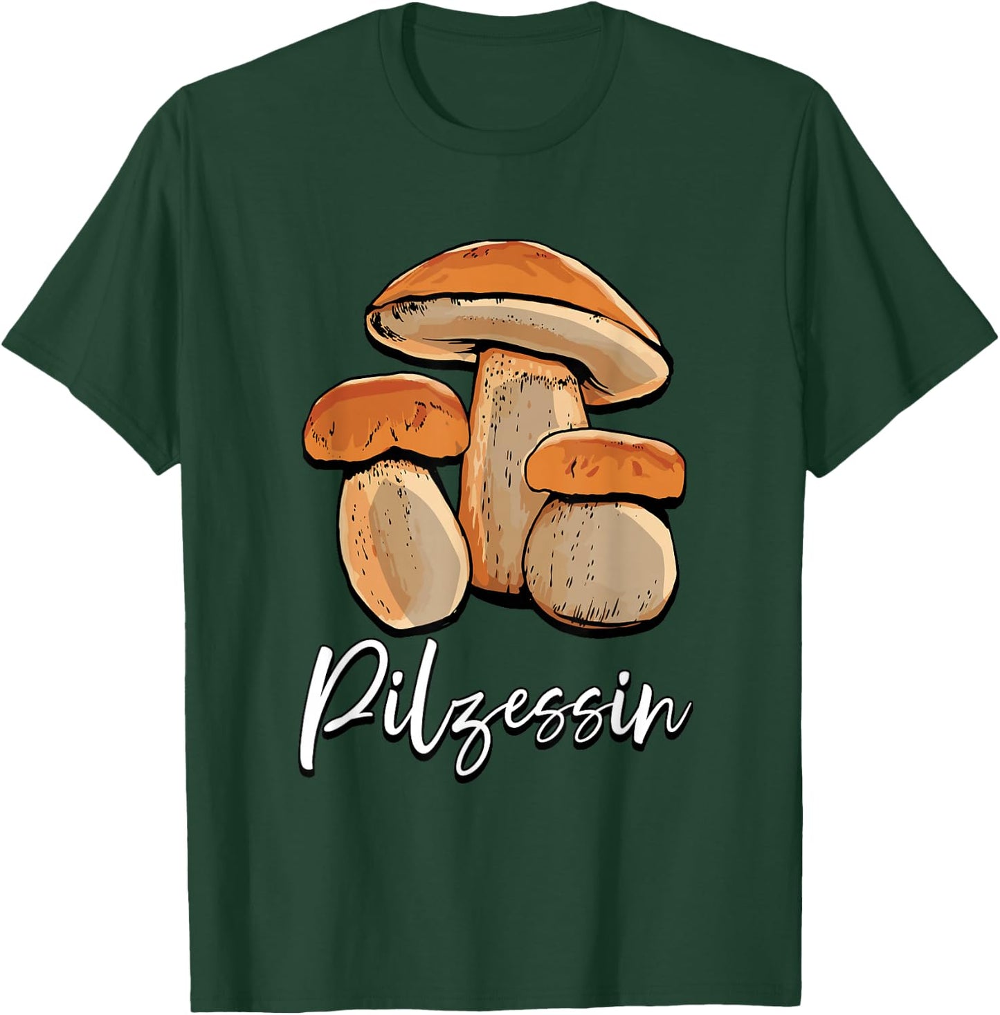 Pilzessin Mushroom Collector , black, s T-Shirt - T-Shirt | Forest