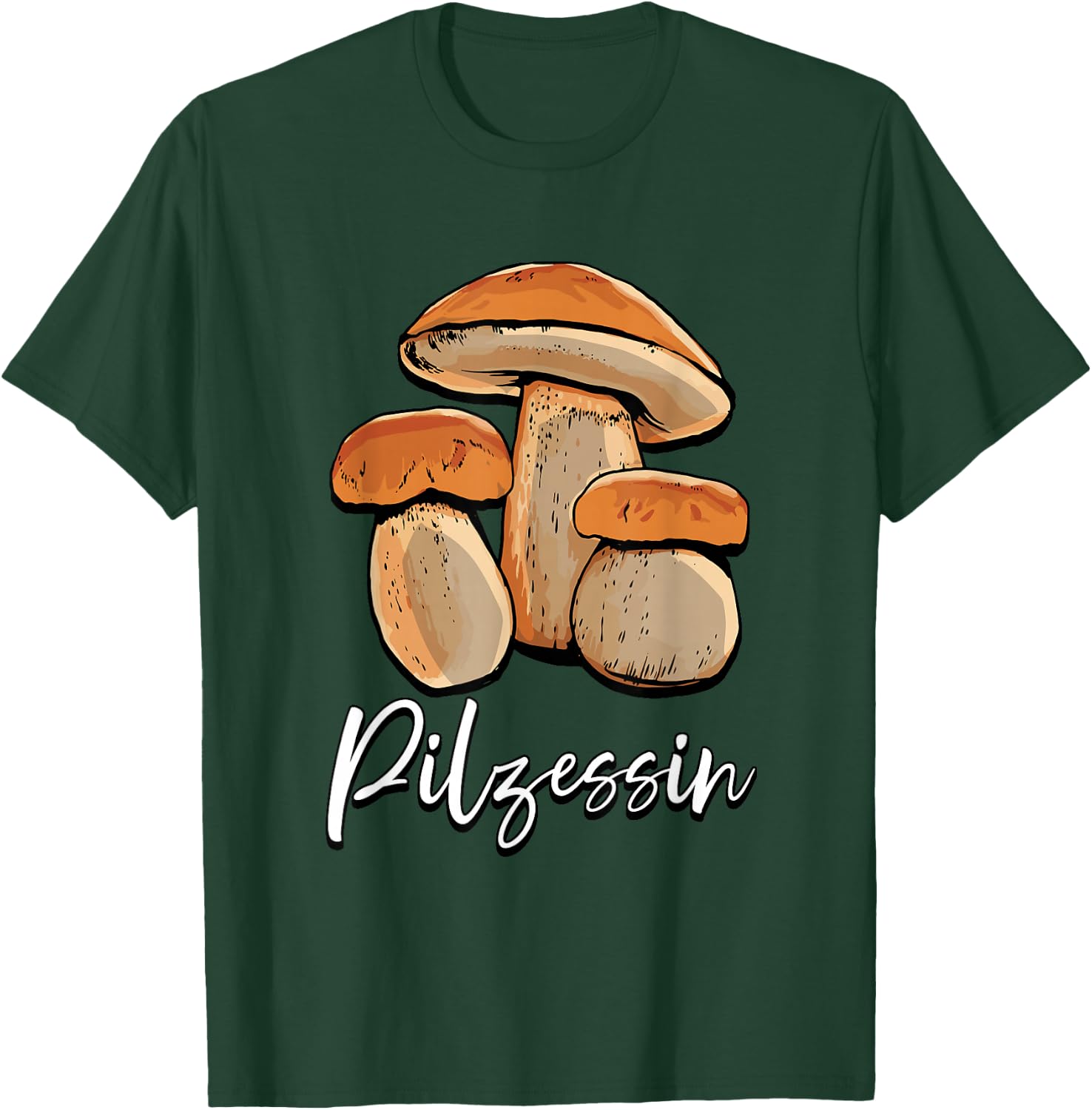 Pilzessin Mushroom Collector , black, s T-Shirt - T-Shirt | Forest