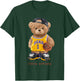 Adorable Teddy Bear Basketball Player T-Shirt - T-Shirt | Forest