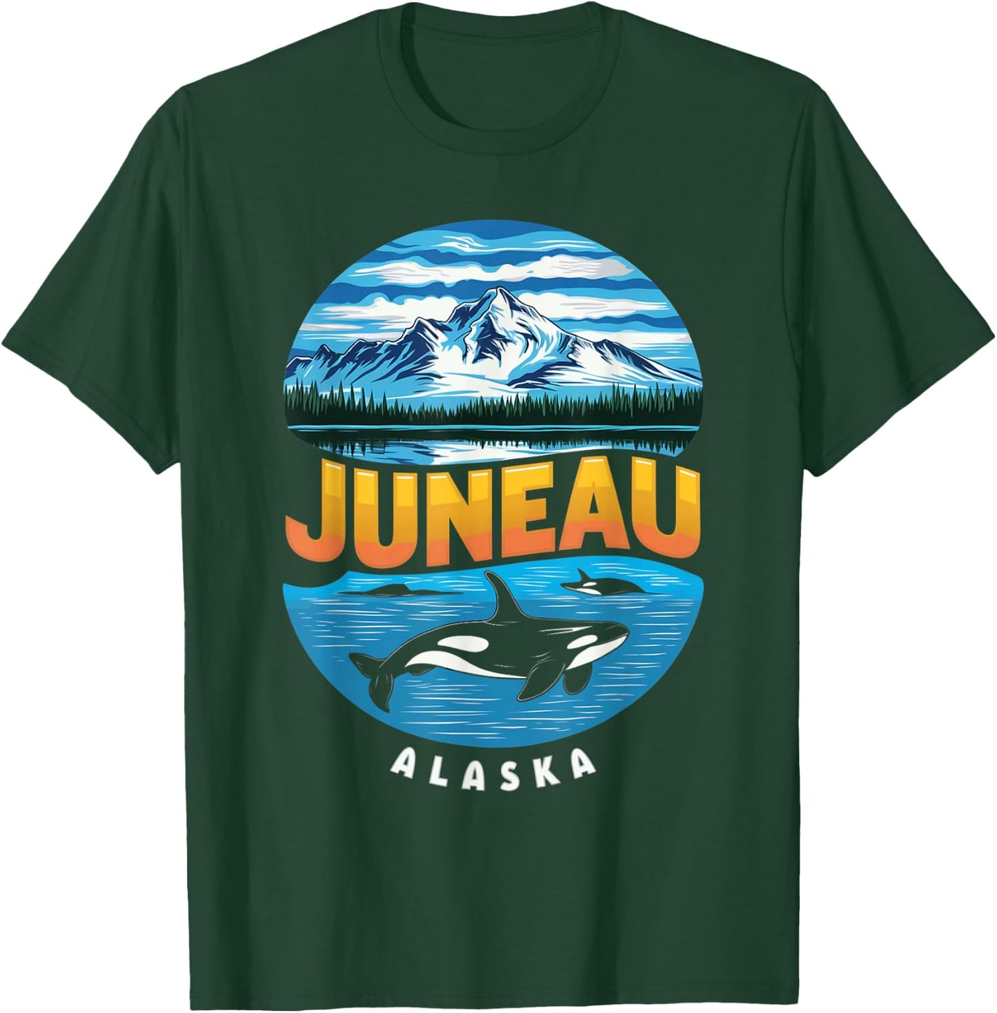 Juneau Alaska Glacier Majesty T-Shirt - T-Shirt | Forest