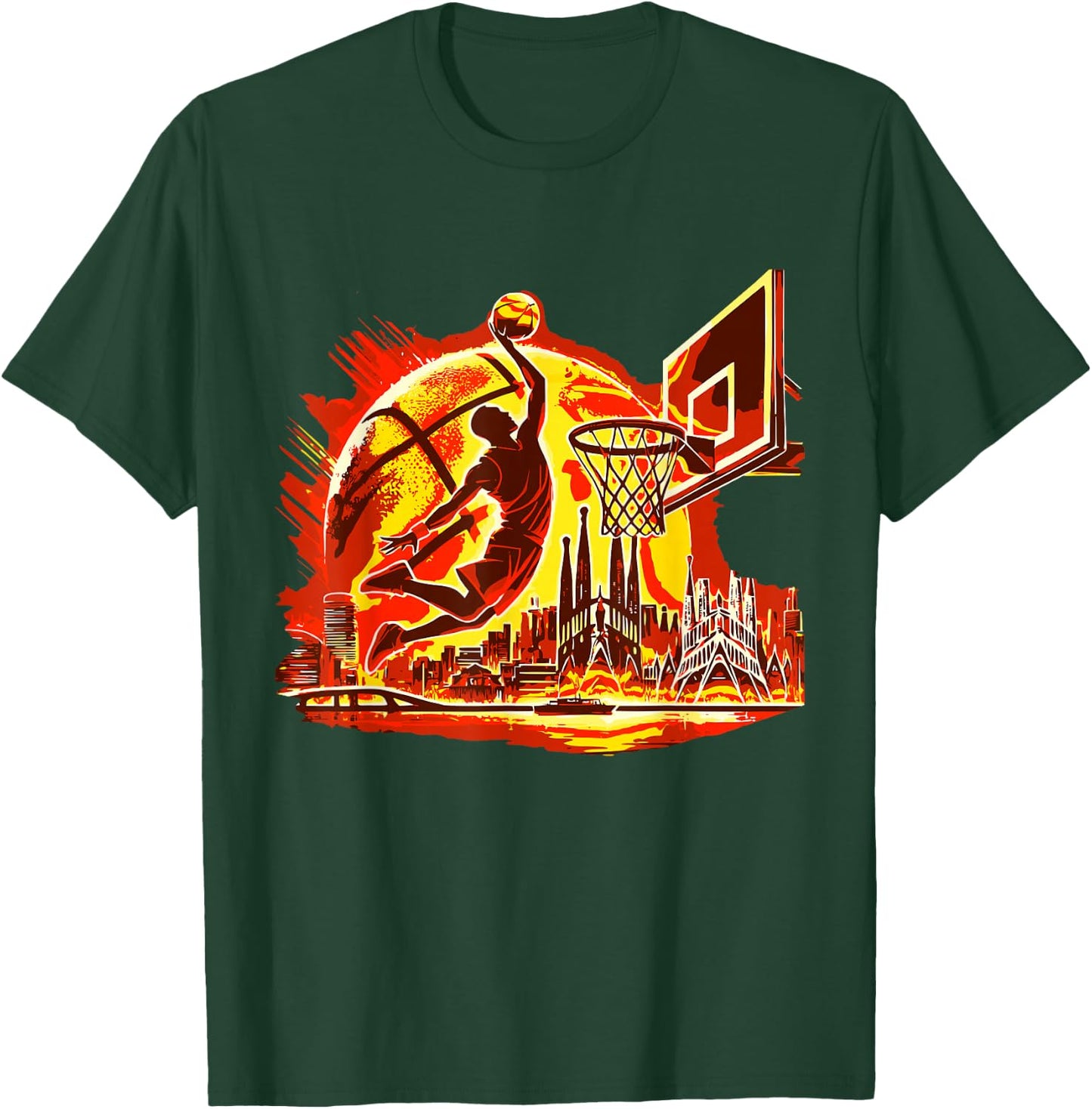 Basketball and Boys , Black, S T-Shirt - T-Shirt | Forest
