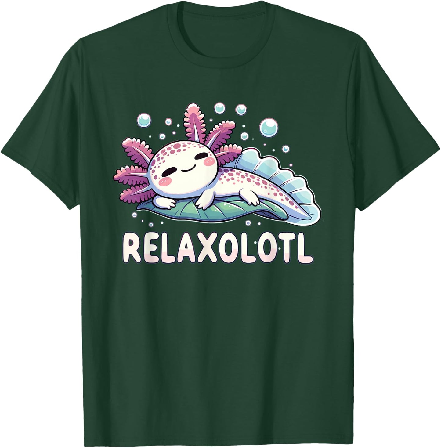Relaxolotl Axolotl Lovers Cute Animals Relax Cute Axolotl T-Shirt - T-Shirt | Forest