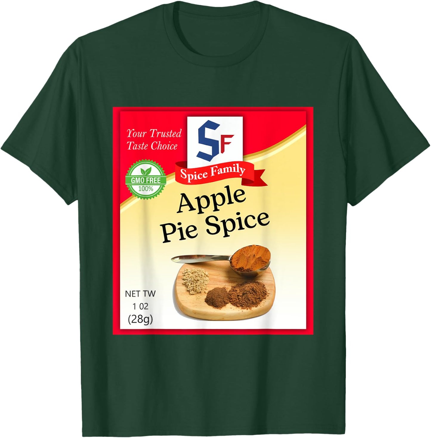 Apple Pie Spice Condiment Holiday Spice Group Costumes T-Shirt - T-Shirt | Forest