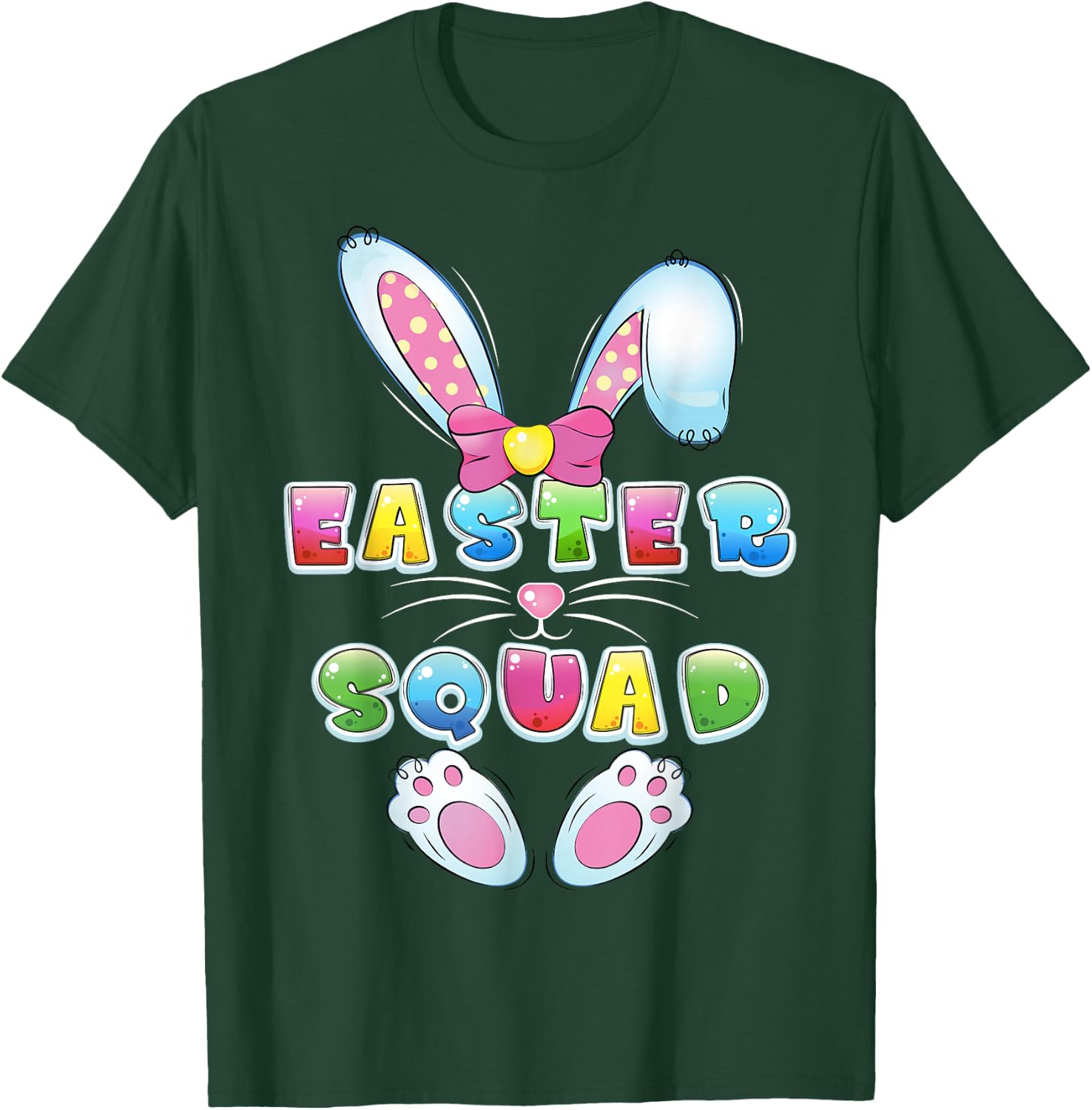 Easter Squad Family Matching Easter Day Bunny Egg Hunt Group T-Shirt - T-Shirt | Forest