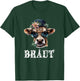 JGA Braut Kuh JGA Junggesellinnenabschied Bauern T-Shirt - T-Shirt | Forest