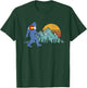 Retro Bigfoot Sun & Mountain State Flag of Colorado Graphic T-Shirt - T-Shirt | Forest