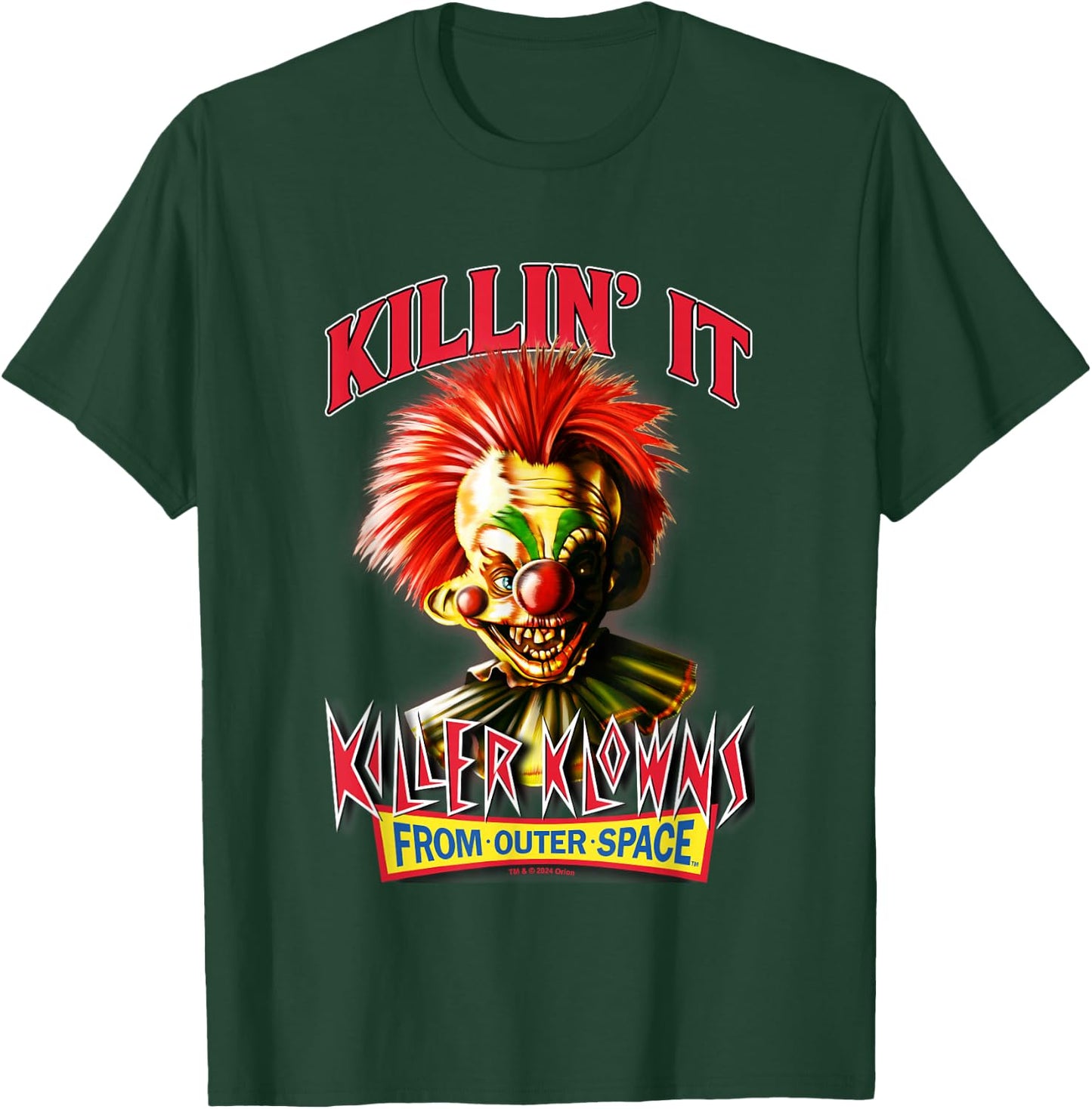 Killer Klowns from Outer Space Killin' It Scary Clown Poster , Black, S T-Shirt - T-Shirt | Forest