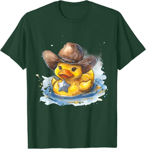 Rubber Duck Sheriff Rubber Duckie Marshal Rubber Duckling T-Shirt - T-Shirt | Forest