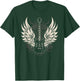 Guitar with Wings Art Graphic Women Children T-Shirt - T-Shirt | Forest