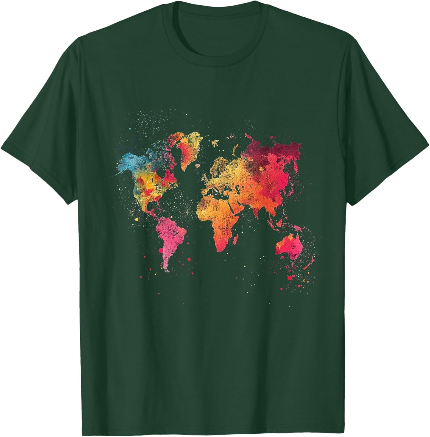 World Map T-Shirt - T-Shirt | Forest