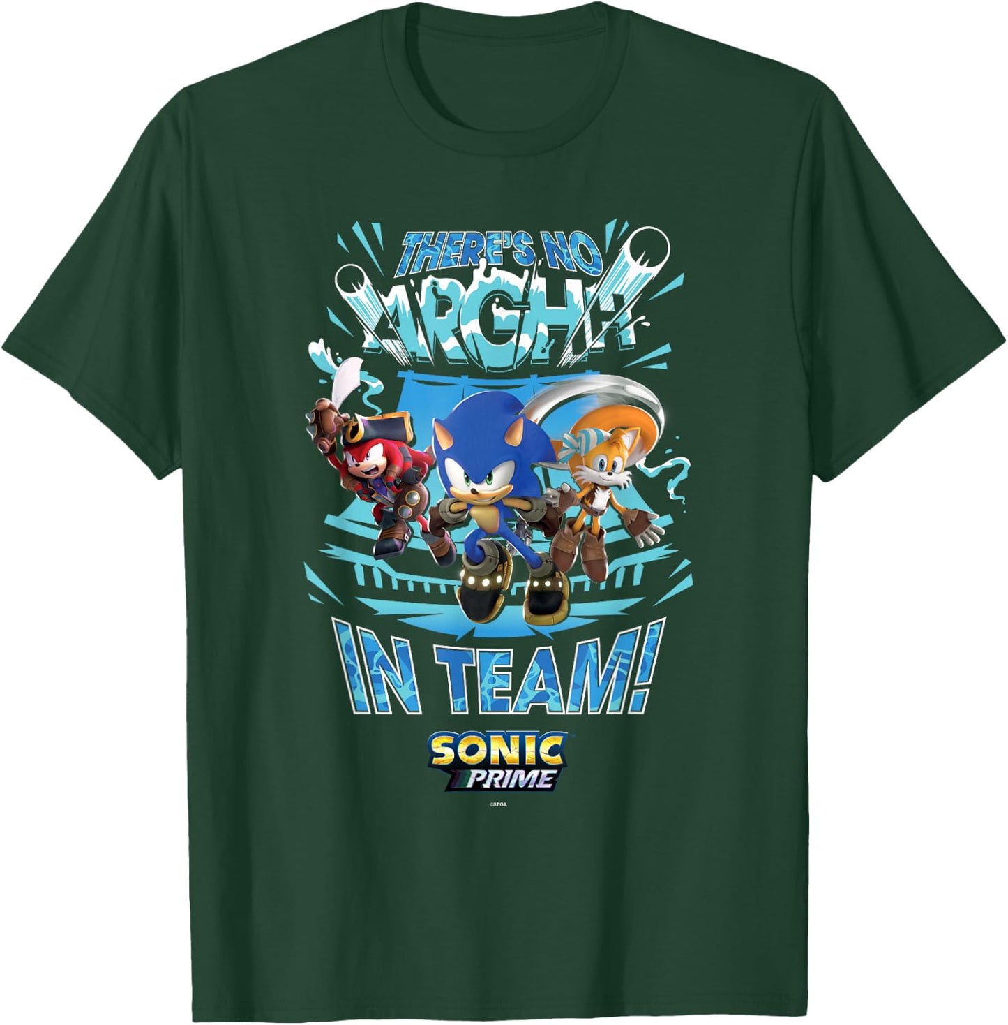 Sonic the Hedgehog, Sonic Prime - There's No Arghh in Team! T-Shirt - T-Shirt | Forest