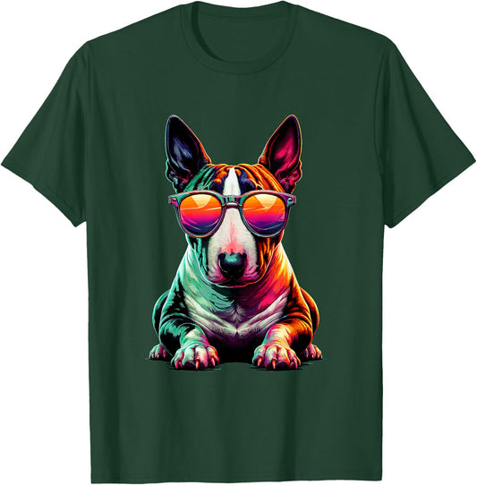 Sunglasses Bull Terrier English Bull Terriers Bullie Dog Men Women Girls Kids T-Shirt - T-Shirt | Forest
