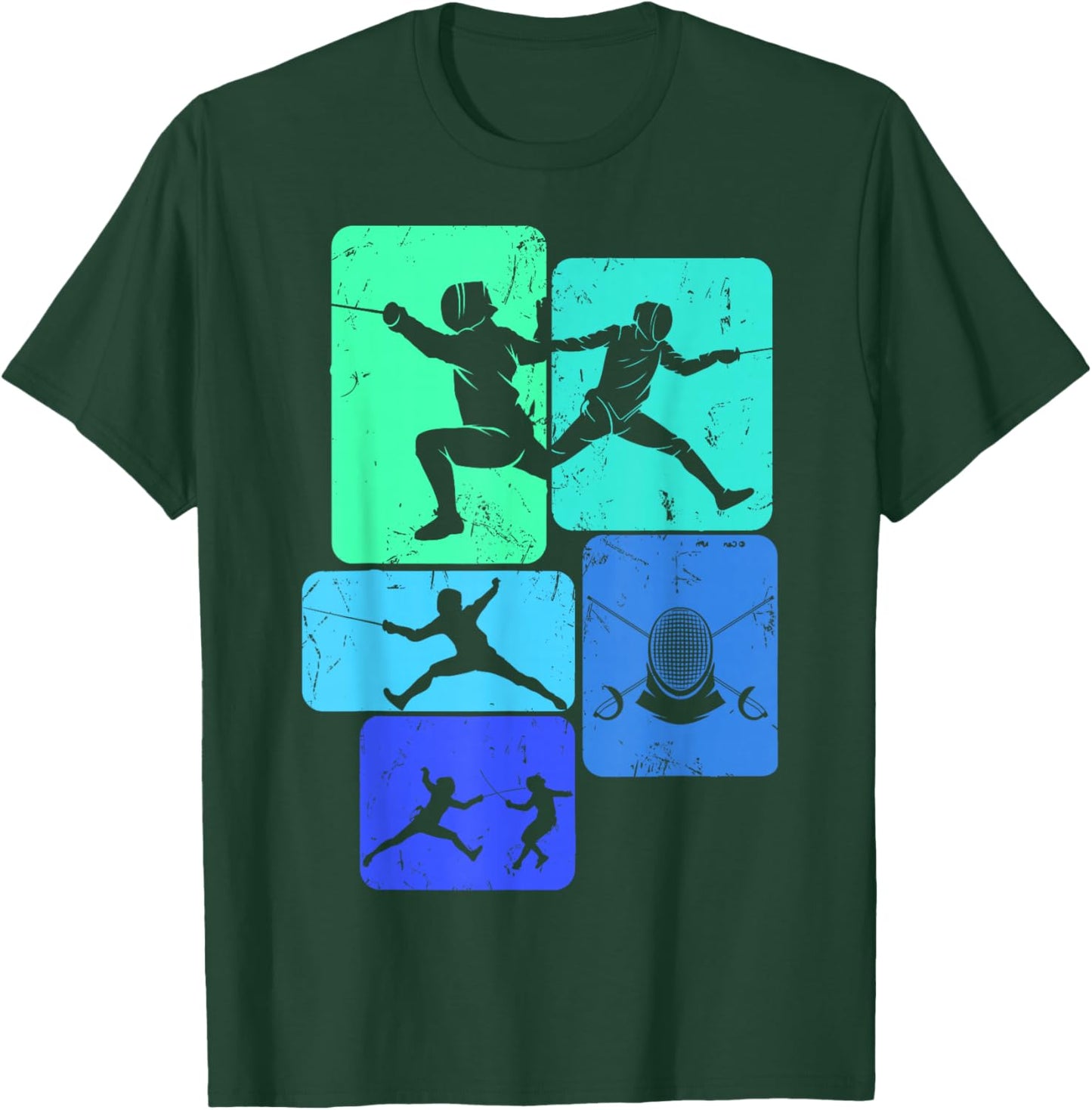 Fencing Fencing , Black, S T-Shirt - T-Shirt | Forest