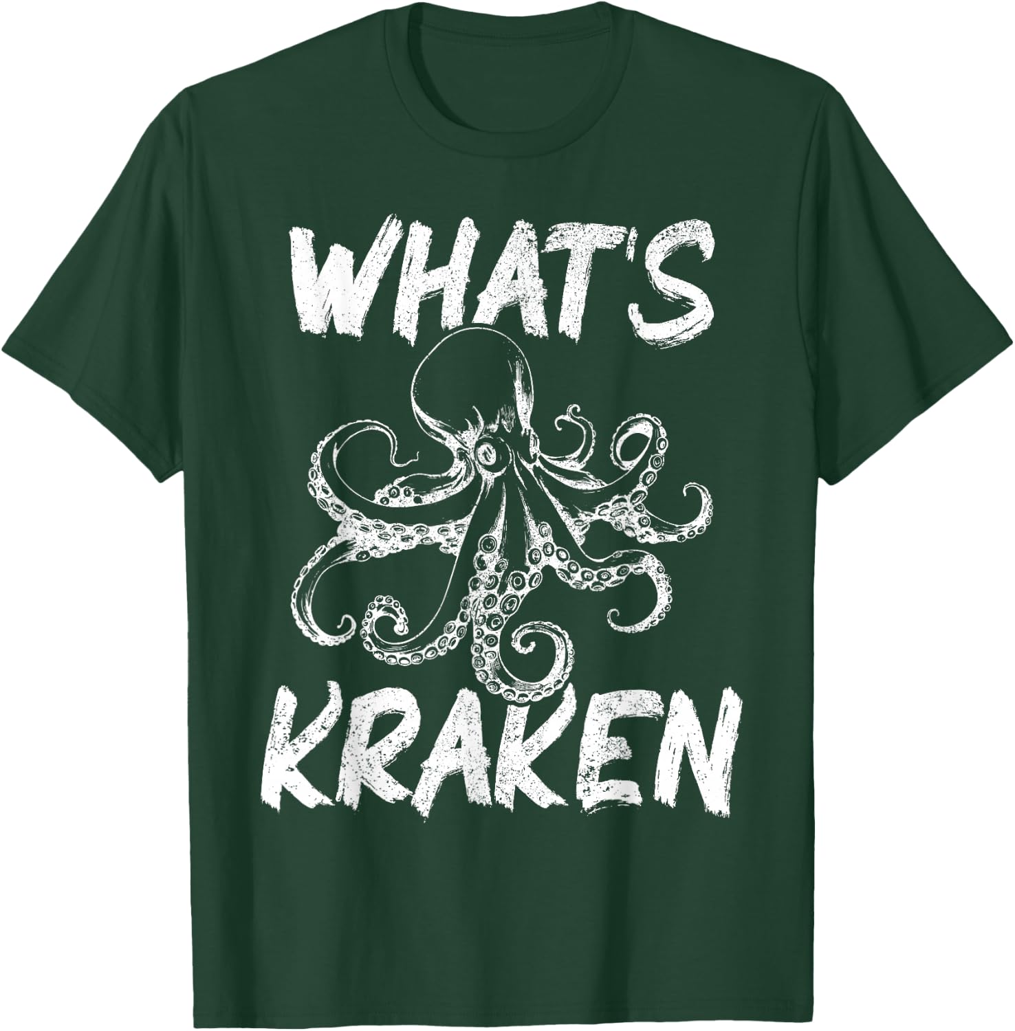 What's Kraken Funny Scuba Diving Diver Octopus T-Shirt - T-Shirt | Forest