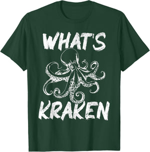 What's Kraken Funny Scuba Diving Diver Octopus T-Shirt - T-Shirt | Forest
