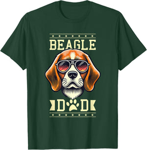 Beagle Dad Beagles , Black, S T-Shirt - T-Shirt | Forest