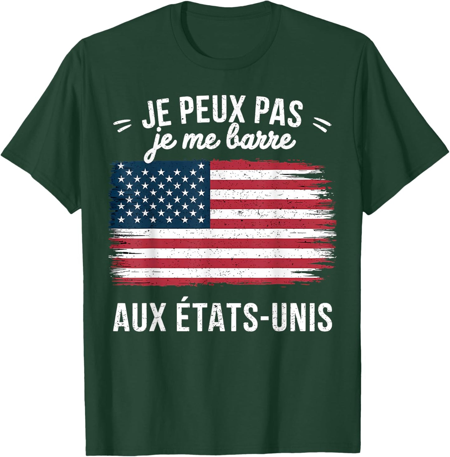 I Can't I Bar USA USA Flag America , Black, S T-Shirt - T-Shirt | Forest