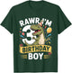 3 Year Old T Rex Rawr I'm Three Dinosaur 3rd Birthday T-Shirt - T-Shirt | Forest