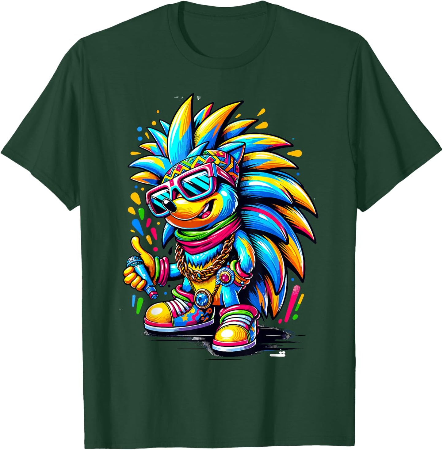 Urban Graffiti Hedgehog Lover Shirt Street Art Hedgehog T-Shirt - T-Shirt | Forest