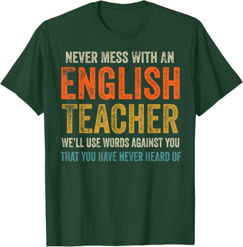 Never Mess with an English Teacher Funny Grammar Teacher