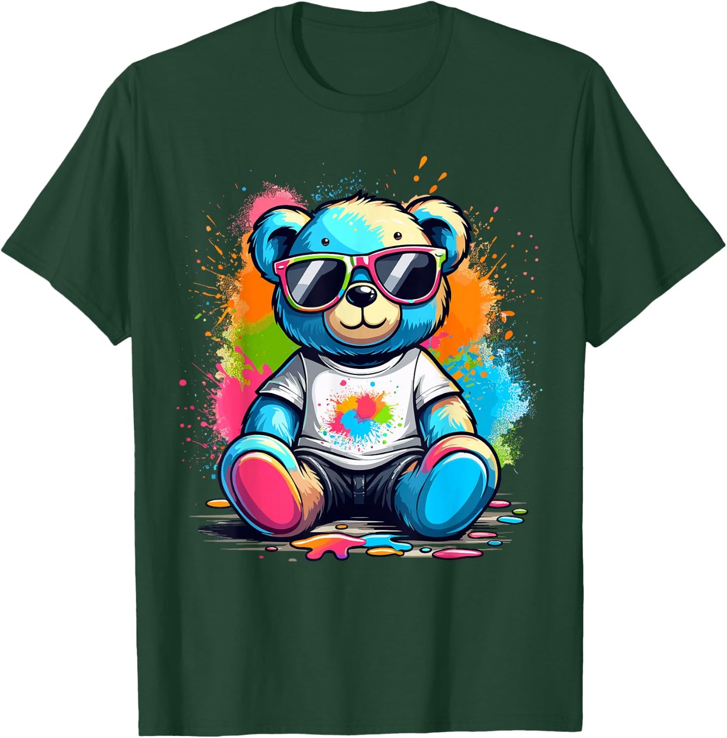 Colorful Teddy Bear T-Shirt - T-Shirt | Forest