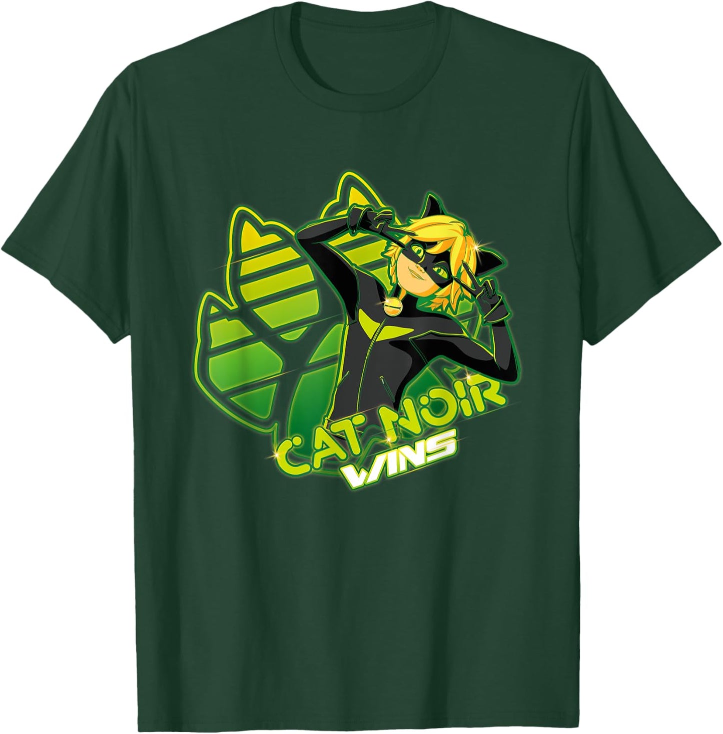 Miraculous Ladybug - Gamer Collection - Cat Noir Wins T-Shirt - T-Shirt | Forest
