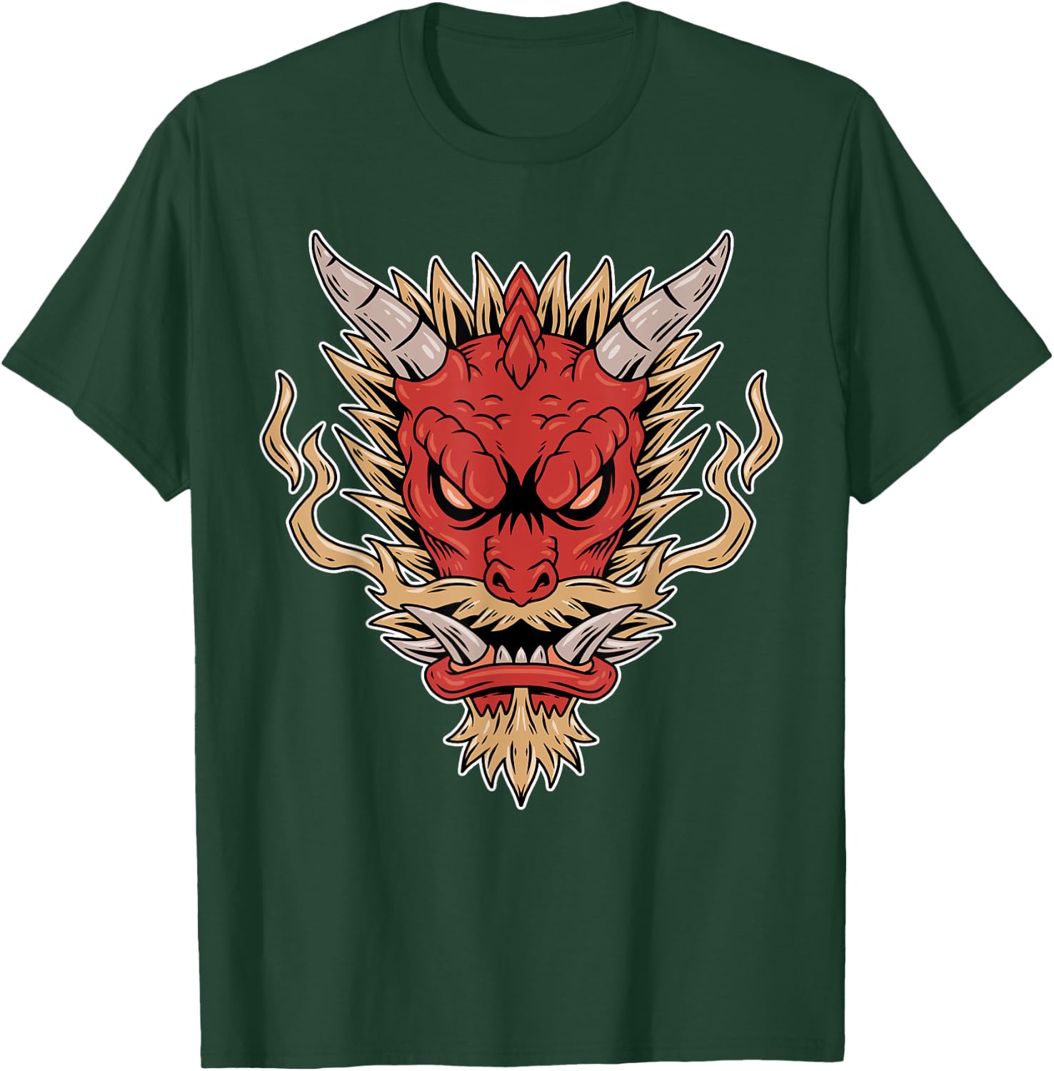 Mythical Chinese Dragon Japanese Fantasy T-Shirt - T-Shirt | Forest