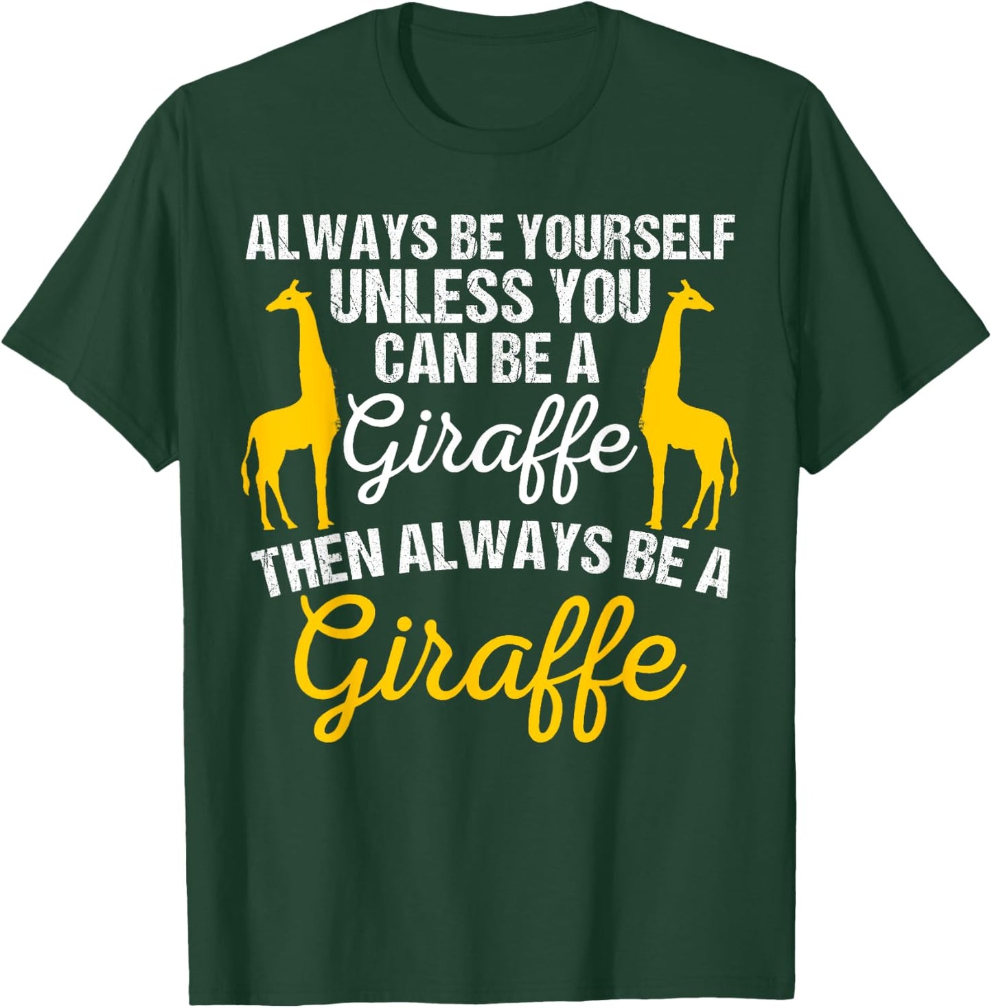 Cute Giraffe Design Women Adult Safari Giraffe Lover T-Shirt - T-Shirt | Forest