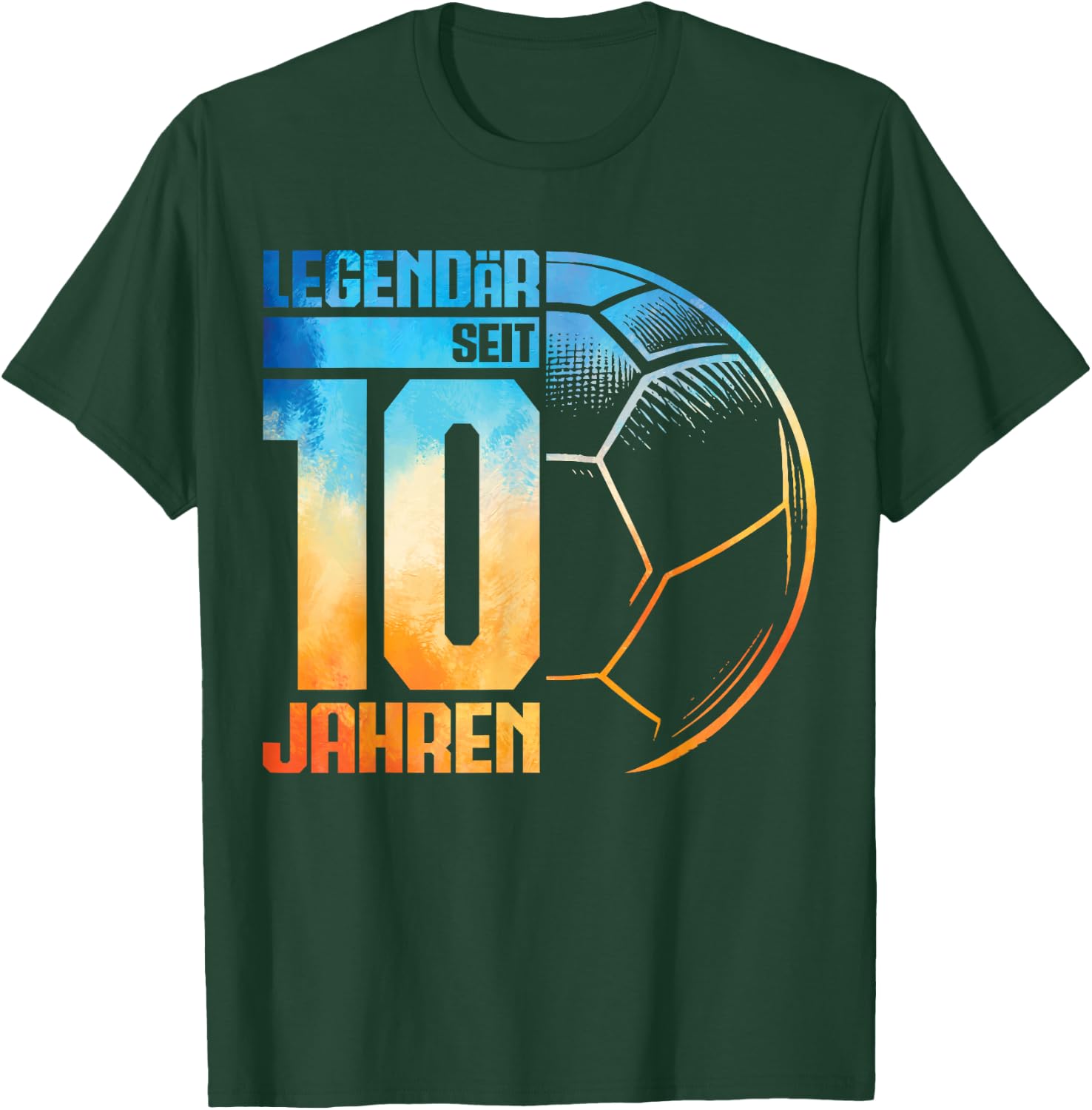 10th Birthday Retro Handball Player 10 Years Boy Kids , black T-Shirt - T-Shirt | Forest