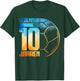 10th Birthday Retro Handball Player 10 Years Boy Kids , black T-Shirt - T-Shirt | Forest