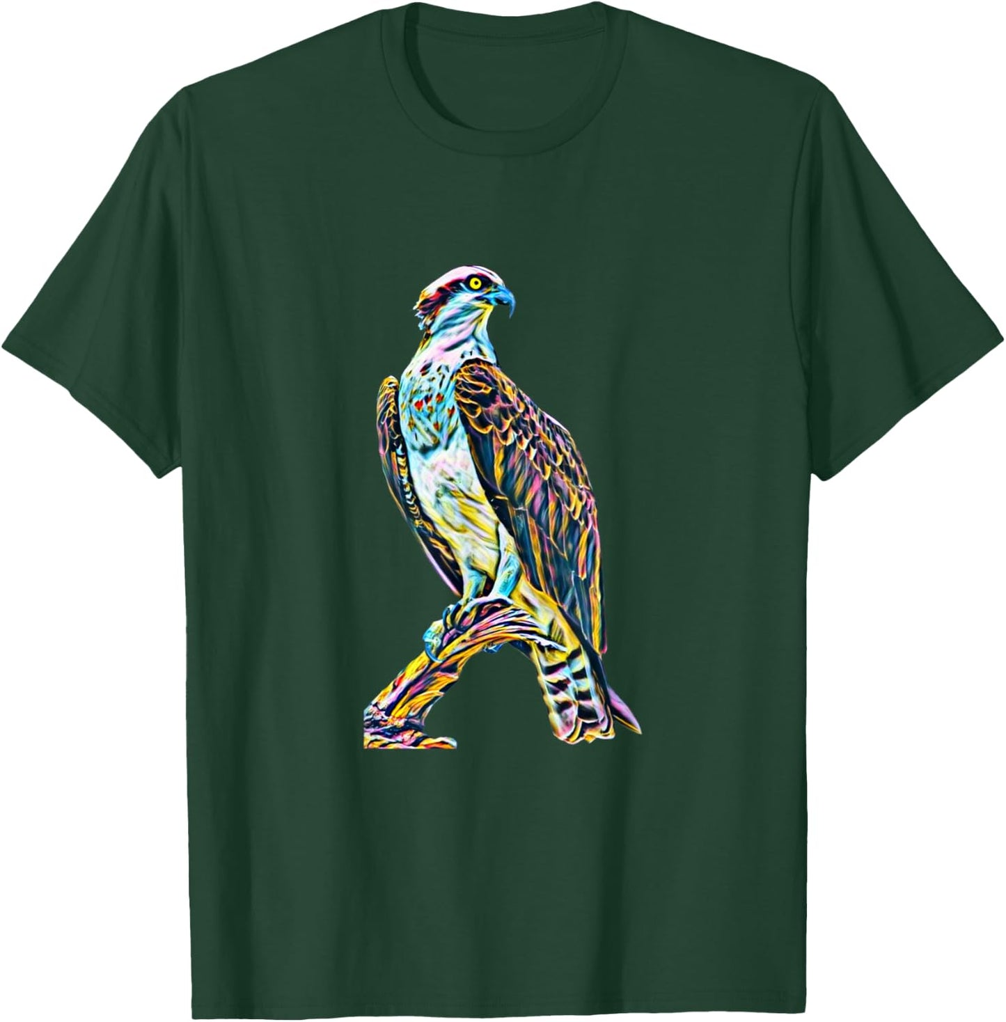 Hawk Bird of Prey Motif Beak Claws Birds colorful Falcon T-Shirt - T-Shirt | Forest