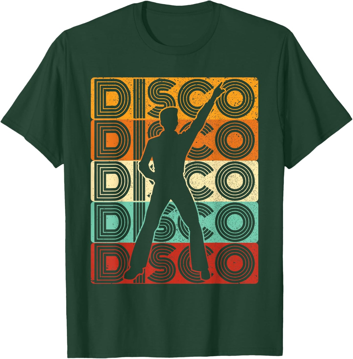 Disco Outfit Men's 70s Costume & 80s Dance Party Disco , black, s T-Shirt - T-Shirt | Forest