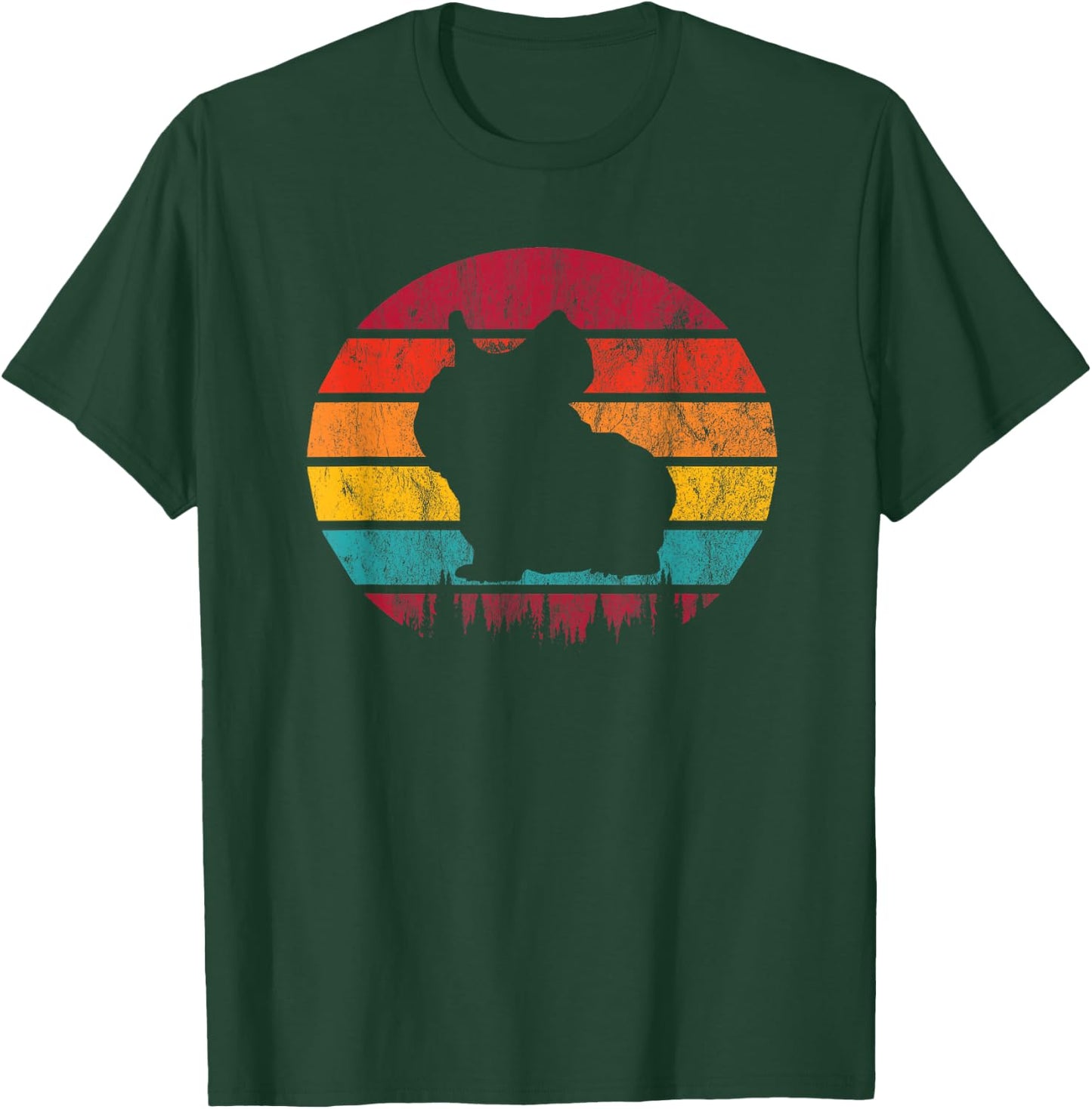 Skinny Pig Retro Vintage T-Shirt - T-Shirt | Forest