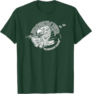 Aliens Bug Stomper We Endanger Species Big Chest Text Logo T-Shirt - T-Shirt | Forest