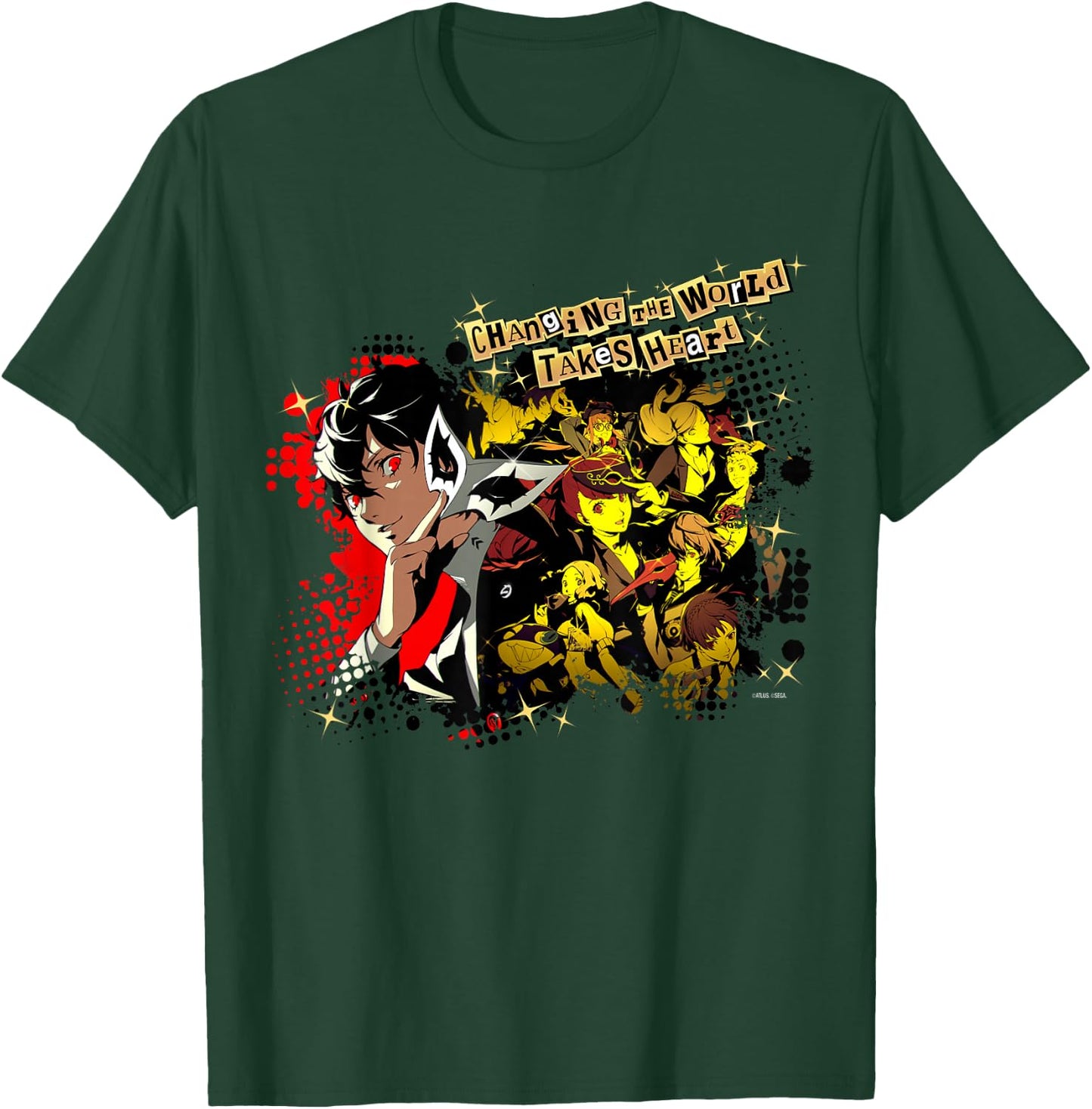ATLUS Persona 5 Royal: Changing the World Takes Heart T-Shirt - T-Shirt | Forest