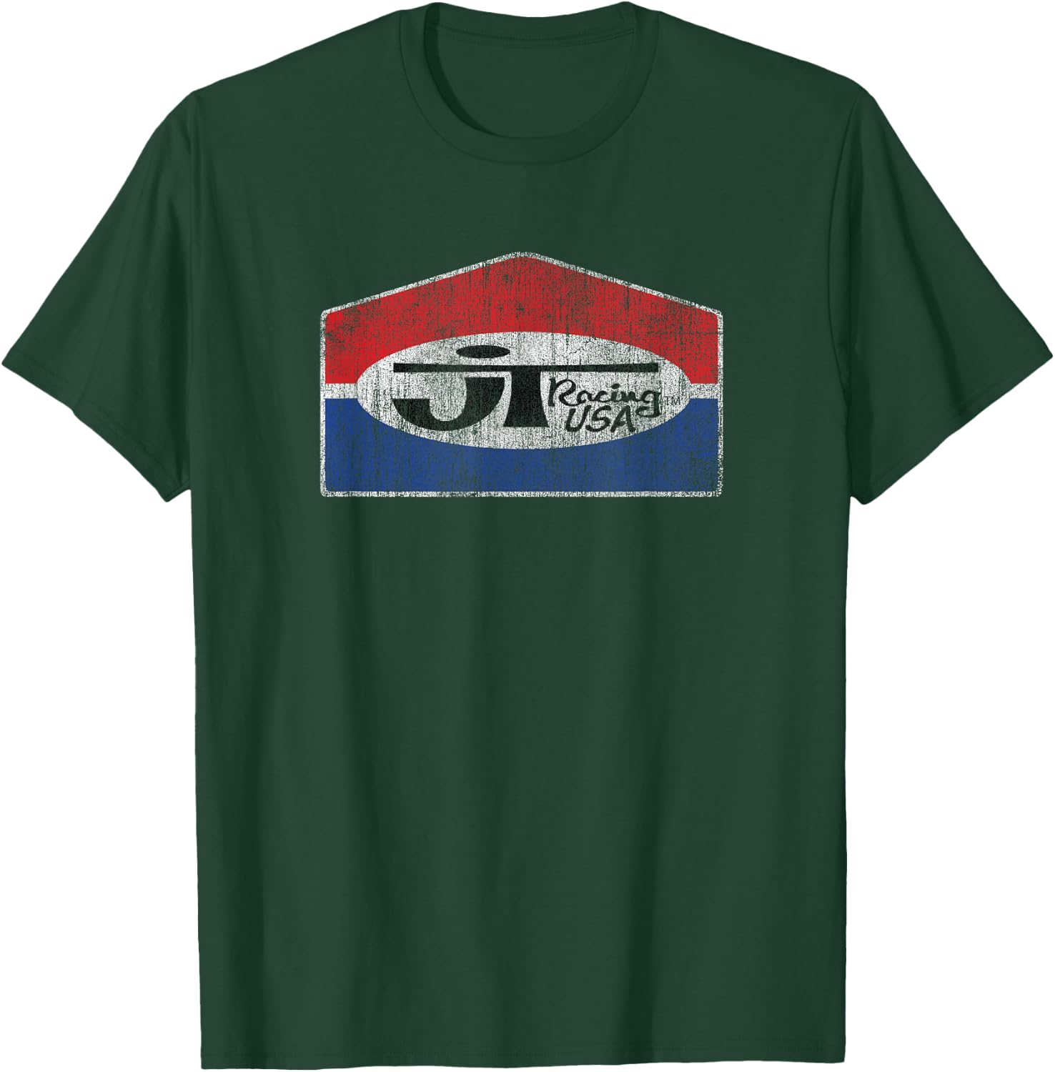 JT Racing Classic Logo Fading Black -Adults S Motocross T-Shirt - T-Shirt | Forest
