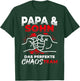 with German Text "Papa & Sohn Das Perfekte Chaos Team" [German Language], black T-Shirt - T-Shirt | Forest