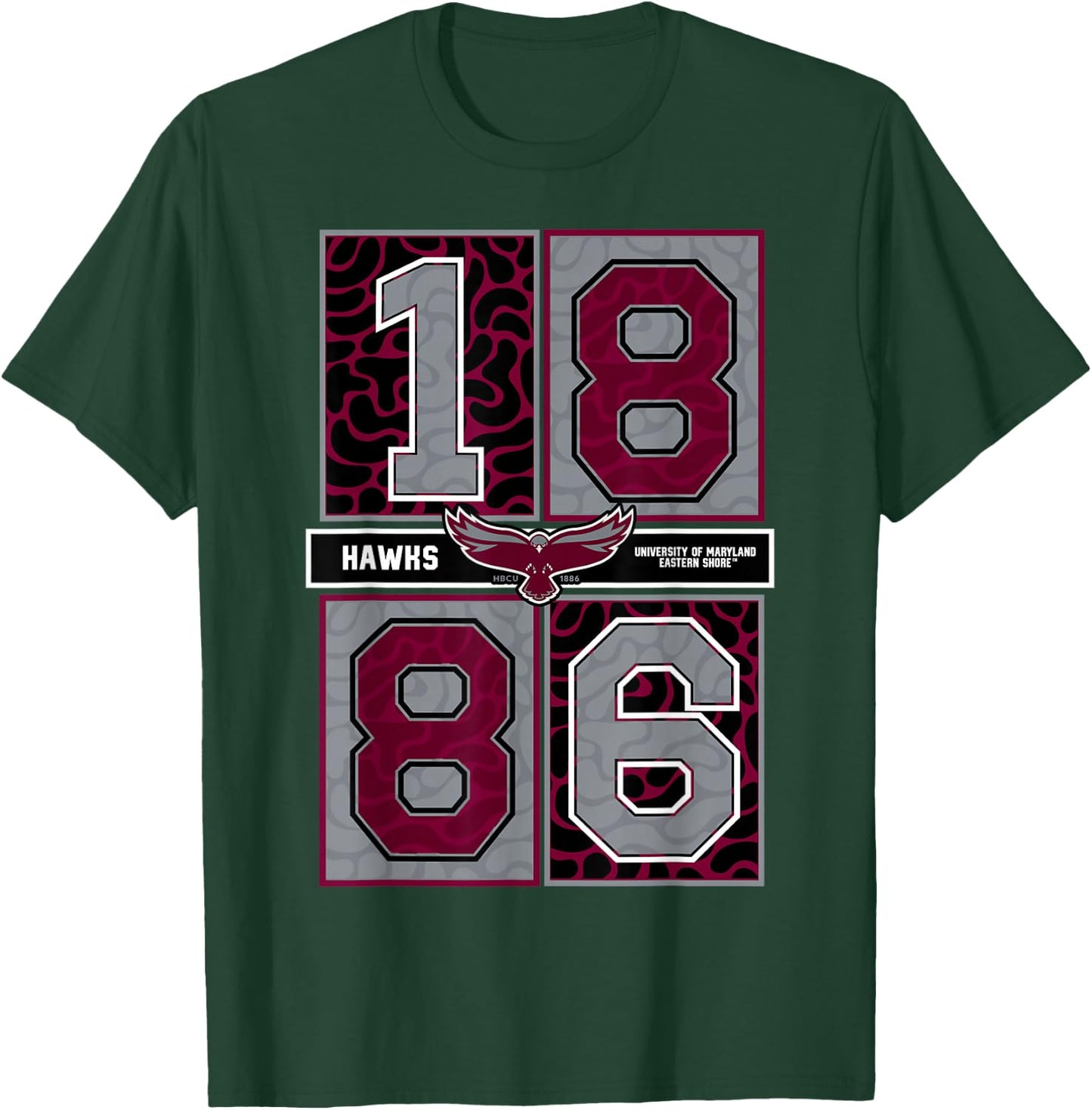 University of Maryland Eastern Shore - Concrete Date UMES T-Shirt - T-Shirt | Forest